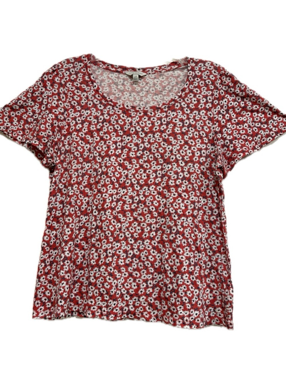 Lucky Brand Ditsy Daisy Floral Tee | Size Large
